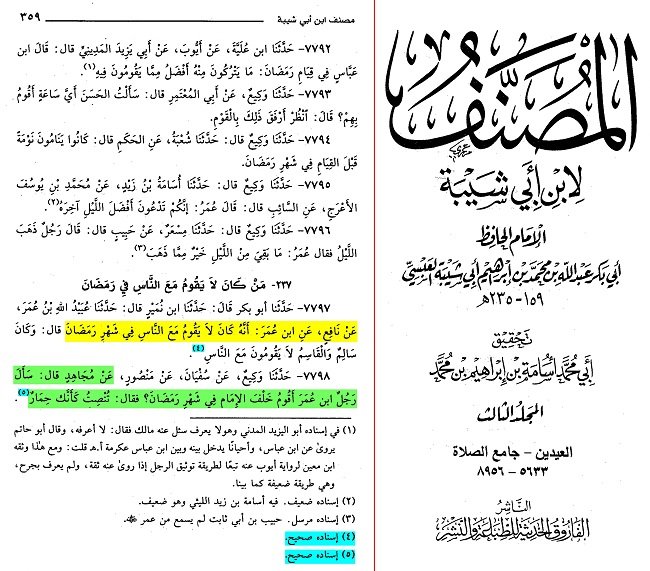 صلاة التراويح ما لها وما عليها.