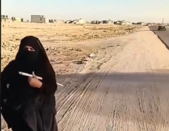 امرأة تنفذ وقفة احتجاجية منفردة في السماوة للمطالبة بتحسين تجهيز الكهرباء